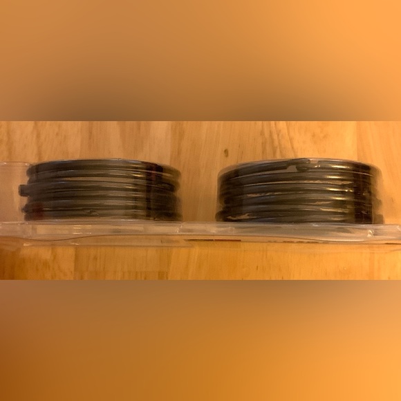 Metal Shower Rings (set of 12, oil-rubbed, bronze finish) - Picture 3 of 4